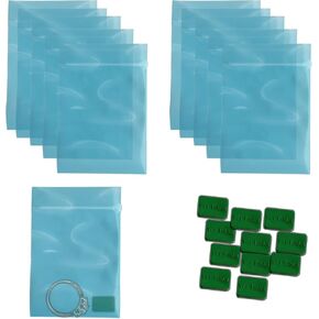 Double Protection 20PCS Anti Tarnish Prevention Bags and Anti Tarnish Prevention VCI Tab for Jewelry Silver Storage Flatware Electronics Musical Equipment Protection (20pcs Bag 2"x3")