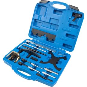 Wostore 1.5 1.6 Engine Camshaft Timing Tool Kit Compatible with Ford Fiesta Fusion Volvo Engine 1.4, 1.8, 2.0 Di/TDCi/TDDi ECOBOOST 1.6 Ti-VCT 1.5 1.6 VVT 2.5L Engine Camshaft Flywheel Locking Tools