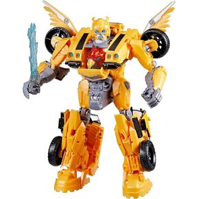 Transformers Toys Rise of The Beasts Movie, Beast-Mode Bumblebee Converting Toy with Lights and Sounds, Ages 6 and up, 10-inch