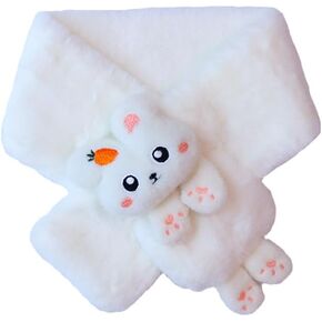Ruby&Tang Girls Scarf Warm Winter Scarf Neck Warm Kids Scarf Furry Rabbit Scarf For 1-6Y