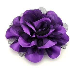 5.5’’ Extra Large Flower Brooch Pin Dainty Fabric Camellia Elegant Silk Satin Oversized Brooches Dance Wedding Party Corsage Banquet Dress Suit Ceremony Clothes Handmade Big Boutonniere Accessories Jewelry Gifts for Women Ladies Girls