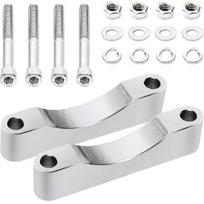 MoKitDora Touring Front Fender Spacers Bracket Riser for 21" Wrap 5.5" Wide Wheel Compatible with 2014-up Harley Road King Road Glide Street Glide Electra Glide FLH FLT, Black