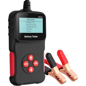 جهاز اختبار بطارية السيارة 12 فولت، جهاز اختبار حمل البطارية 100-2000 CCA، محلل مولد كهربائي للسيارة، أداة اختبار نظام شحن السيارة والتدوير للسيارة والشاحنات والدراجات النارية والقوارب ATV RV، جهاز اختبار البطارية in Kuwait