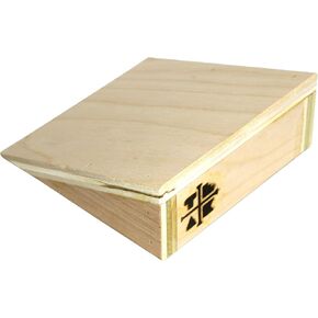 Wide Kicker/Bank Fingerboard Ramp - Handmade in USA - 5.5" Long, 2.25" Tall - Teak Tuning