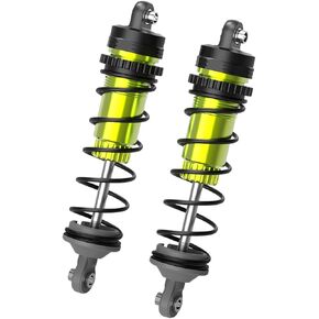 Amoril Front Rear RC Shock Absorber, 2-Pack Shock Absorber Damper Oil Adjustable Alloy Aluminum Shock for RZ001G-A(Green)-Part Number R11001