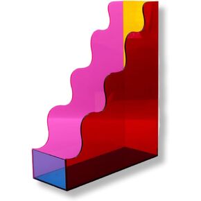 ban.do Cute Acrylic File Holder, Colorful Desk Organizer for Classroom/Office/Mail, Paper/Letter Storage, Colorblock