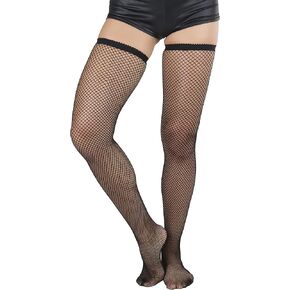 ToBeInStyle Womens Standard Every-day Fishnet Thigh High Stockings