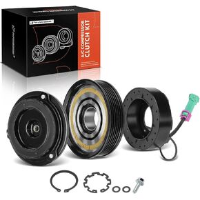 A-Premium Air Conditioner AC Compressor Clutch Kit Compatible with Volkswagen Passat & Audi A4, A6, A8, A6 Quattro, A8 Quattro, Allroad Quattro, RS6, S4, S6, S8 & Porsche 911, Boxster, Cayman