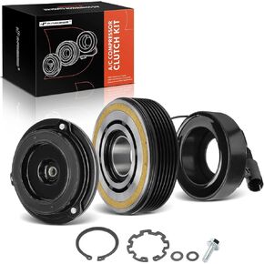 A-Premium Air Conditioner AC Compressor Clutch Kit Compatible with BMW 328i 2012-2013 3.0L, 328i xDrive 2012-2013 3.0L, X5 2008-2010 3.0L, X3 2007-2010 3.0L, 750iL 1998-2001 5.4L, X6 2008-2010 3.0L
