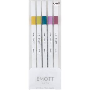 قلم رصاص ميتسوبيشي EMOTT PEMSY5C.NO8 قلم مائي، 5 ألوان، رقم 8