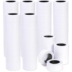 60 Rolls 30000 Price Gun Labels, Super Sticky Price Marker Stickers for Most Single Roll Labeller(Mx-5500, M5500, HG979), Price Making Labels for Office Retail Shops Organization Making, White