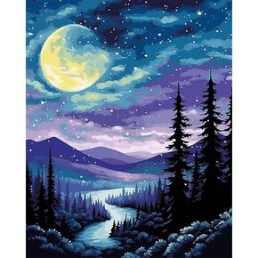 Natuyalo Giraffe Paint by Numbers Kit for Adults - Animal Paint by Number on Canvas Without Frame, DIY Acrylic Painting for Ideal Gift Home Wall Decor (16x20 Inch)
