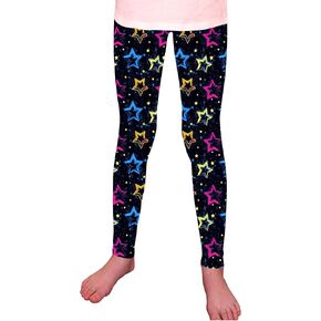 Girls' Leggings, High Waist, Ankle Length, Fashion Graphic Prints