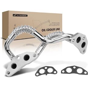 A-Premium Engine Oil Cooler Line Hose Assembly Compatible with Toyota Highlander 2008-2019 Sienna 2007-2019 Venza 2009-2016 Lexus RX350 2007-2016 RX450h