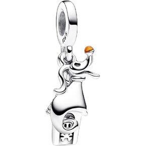 ZERO Kennel & Dog Double Dangle Charm Fit Women Bracelet Necklaces Fashion Gifts 925 Sterling Silver DIY Jewelry
