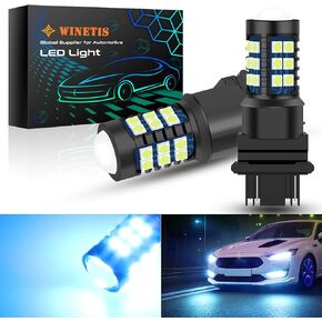 3157 3155 LED Bulbs Ice Blue LED DRL Turn Signal Light 4157 3457 4114 LED Daytime Running Parking Reverse Light 3030 30SMD Super Bright with Low Consumption, Pack of 2