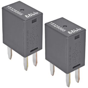 Relay 15328866 (Pack of 2), 4-Pin Automotive Relay - 12VDC 20A, Compatible with GM GMC Buick Chevy Vehicles