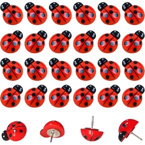 دبوس دفع لطيف على شكل خنفساء، 30 قطعة من دبابيس رسم الحشرات، لوحة الفلين الجدارية، لوحة زخرفية، خريطة ثابتة، ورق ملاحظات، صورة، بطاقة بريدية، لوازم مكتبية، طبعة in Kuwait