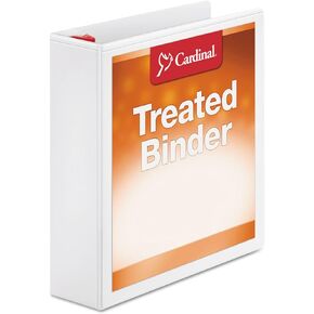 Cardinal 32120 Binder, Slant-D Ring, 11-Inch x 8-1/2-Inch, 2" Cap, White
