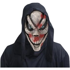 Halloween Mask Ghost Scary Mask Horror Mask,Scream Scary Latex Mask with scarf Ghost Face Evil Design Full Head Halloween horror Costume Mask