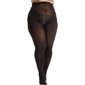 Frola Plus Size Tights for Women Semi Opaque Control Top High Waist Stockings 60 Denier Women's Pantyhose 2X 3X 4X 5X in Kuwait