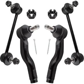 4pcs Front Sway Bar Links Outer Tie Rods Suspension for Mazda 6 2003 2004 2005 2006 2007 2008 All Models ES800028 ES800027 K80251 K80250