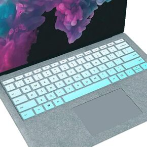 MUBUY Keyboard Cover for 12.3" Microsoft Surface Pro 7 2021 2020 |2019 2018 Surface Pro 6 |Surface Pro 5 |Surface Pro 4 12.3?Premium Ultra Thin Keyboard Protective Skin, US Layout -Rainbow