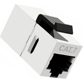 CY Adapter CAT6 RJ45 Female to Female LAN Connector Ethernet Network Cable Extension Adapter with Shield
