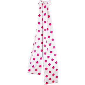 ATAYOU Long Red Polka Dot Scarf Chiffon Scarf for Women Halloween Cosplay Costume