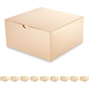 12 Christmas Gift Boxes 6x6x4 Inches, Christmas Tree Pattern Gift Boxes, Small Gift Boxes with Lids, Red Gift Boxes Green Gift Boxes White Gift Boxes for Christmas Wrapping Gifts