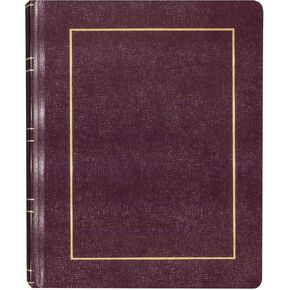 كتاب سجل القانون من ريديفورم بخط مركزي، 150 ورقة، 9-3/4 × 8 بوصة، عنابي (RED56907)