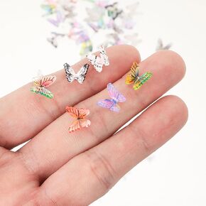 100PCS Halloween Miniature Bats Dollhouse Mini Bats for Crafts Cute Halloween Decor Tiny Bat Decor for Fairy Garden Dollhouse Micro Landscaping Decoration