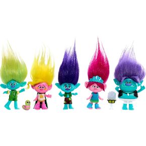 Mattel DreamWorks Trolls Band Together Toys, Best of Friends Pack with 5 Small Dolls & 2 Character Figures, Includes Queen Poppy Doll (Amazon Exclusive)