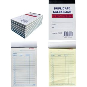 Sales Order Book,20 Pack, 2-Part, Carbonless, White/Canary, 3.5 x 5.5 Inches, 50 Sets per Book, 1,000 Total Sets