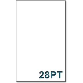 25 Laser Engraving Blanks - 28PT Solid White Core Paperboard (13.5" x 17.5" x 0.7MM) - Exceptional tool to practice laser engraving & Works great on a Cricuts for DIY projects, Card Making & more