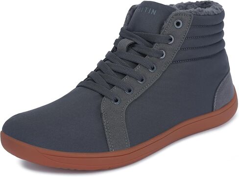 WHITIN Men's Wide Winter Barefoot Shoes | Hi-top Minimalist Sneakers | Zero Drop Sole | Optimal Warmth & Protection in Kuwait