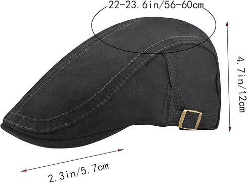 FALETO Newsboy Hats for Men Flat Cap Cotton Adjustable Breathable Irish Cabbie Ivy Driving Hunting Hat in Saudi Arabia