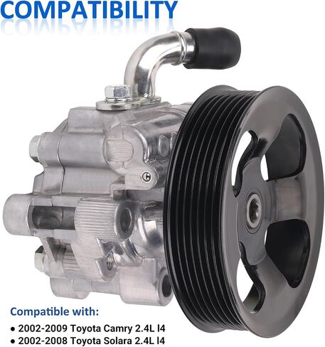 21-5245 Power Steering Pump with Pully Compatible with 2002-2009 Toyota Camry 2.4L, 2002-2008 Toyota Solara 2.4L, Power Assist Pump Replace Part 92-5245 33150 44310-06071 44310-06070 in Saudi Arabia