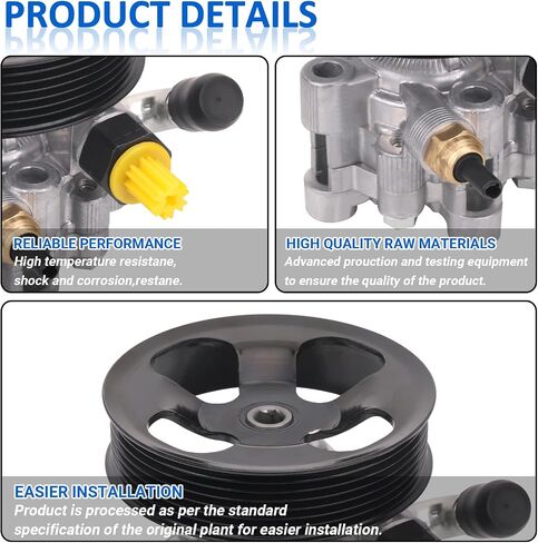 21-5245 Power Steering Pump with Pully Compatible with 2002-2009 Toyota Camry 2.4L, 2002-2008 Toyota Solara 2.4L, Power Assist Pump Replace Part 92-5245 33150 44310-06071 44310-06070 in Saudi Arabia