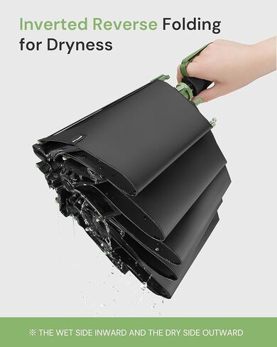 BENEUNDER Travel Compact Umbrellas for Rain - Inverted Reverse Folding Umbrella - 45in/115cm Heavy Duty Windproof Automatic Umbrella for 2-3 People in Saudi Arabia