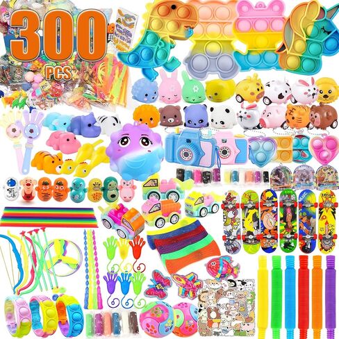300PCS Premium Party Favors for Kids 5-12, Assortment Toys Kids Prizes,Birthday Gift Bulk Toy, Goodie Bag Stuffers,Treasure Box Toys for Classroom Prizes Pinata Stuffers for children in Saudi Arabia