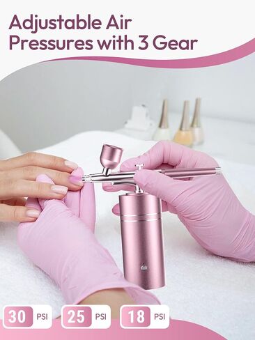 25PSI بندقية البخاخة المحمولة القابلة لإعادة الشحن المحمولة البخاخة اللاسلكية للرسم، ديكور الكعكة، كوكي، الوضع، ماكياج، الحلاق in Kuwait