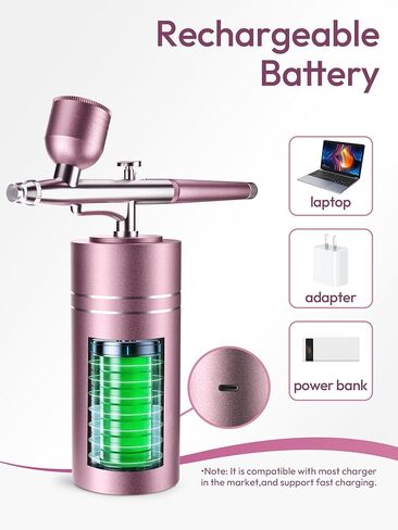 25PSI بندقية البخاخة المحمولة القابلة لإعادة الشحن المحمولة البخاخة اللاسلكية للرسم، ديكور الكعكة، كوكي، الوضع، ماكياج، الحلاق in Kuwait