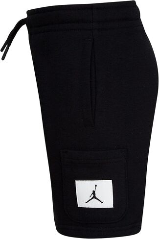 شورت Jumpman Essentials للأولاد من جوردن (الأطفال الصغار/الأطفال الكبار) باللون الأسود 5 Little Kid in Saudi Arabia