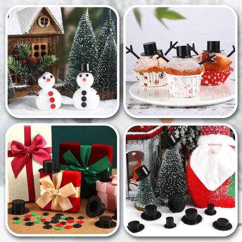 428 قطعة من رجل ثلج عيد الميلاد DIY Craft Kit 16 قطعة بمقاسين من كرات الرغوة لنموذج رجل الثلج 32 قبعات صغيرة سوداء اللون 220 زرًا 32 أنفًا جزريًا 64 أيدي وعيون رجل الثلج لكرات عيد الميلاد الإسفنجية مستلزمات ديكور الحفلات in Saudi Arabia
