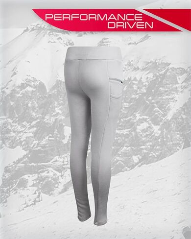 Spyder Women's Leggings - Soft and Cozy Womens Fleece-Lined Tights with Zip Pockets - High-Waisted Leggings for Women (S-XL) in Saudi Arabia