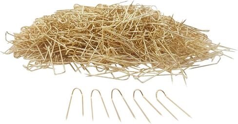Rosenthal Collection U-Pins, U Shape Jewelry Display Chain Pad Showcase (Pack of 1000, Gold) in Kuwait