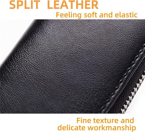 حافظة مفاتيح السيارة من الجلد الطبيعي، حقيبة محفظة للعملات المعدنية للجنسين مع خطاف معدني in Kuwait