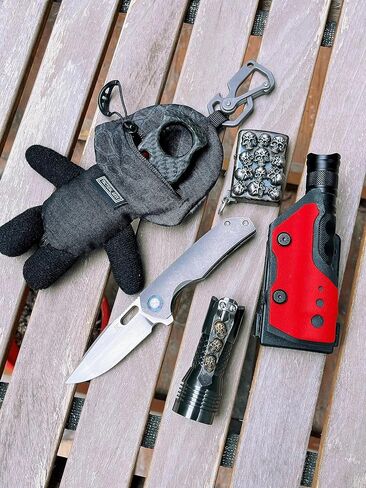 TACTICAL GEEK EXT1 حقيبة عملات معدنية، حقيبة EDC صغيرة، محفظة عملات صغيرة مبتكرة، محفظة تغيير مطرزة بشكل رائع، حقيبة تخزين دمية كرتونية حقيبة محفظة قلادة صغيرة بسحاب أسود in Saudi Arabia