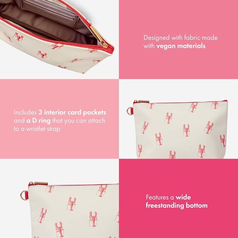 THIRTY-ONE Gifts Tapered Pouch, Zippered Pouch for Purse, Travel Bag, or House Organization, Little Lobsters in Saudi Arabia